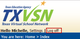 Screenshot of Log Off Icon